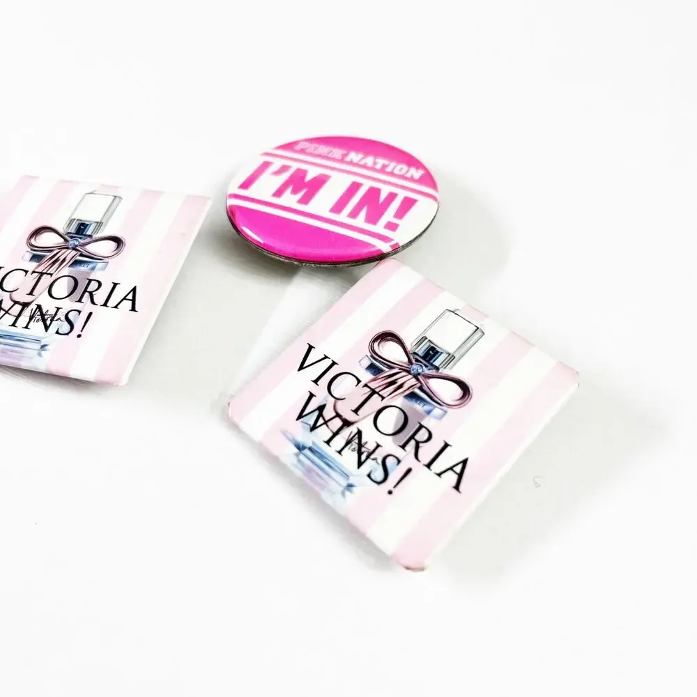 Victoria's Secret Pink Nation and Perfume Pin Badge Lot Y2K